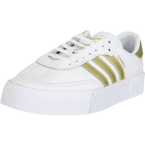 weisse damen sneaker adidas mit goldapplikation|Weiße adidas Sneaker für Damen ️ online kaufen.